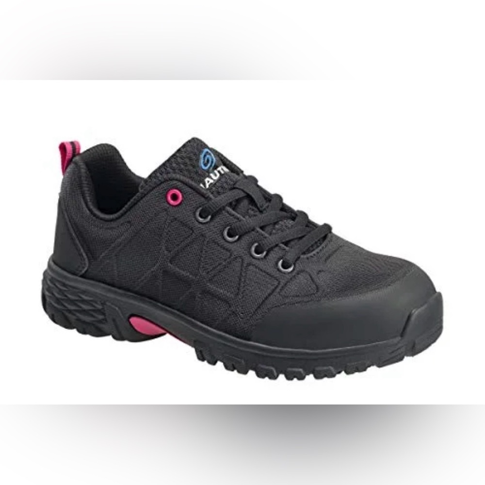Nautilus black safety toe work shoes, size size 8